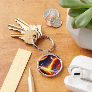 Fire Water Space Key Ring