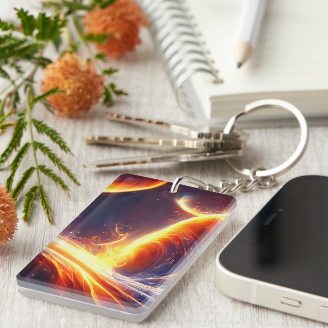 Fire Water Space Key Ring (Front Right)