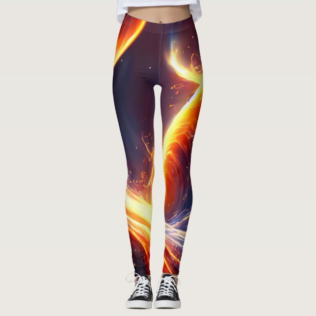 Fire Water Space Leggings (Front)