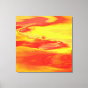 Fire Water Wrapped Canvas