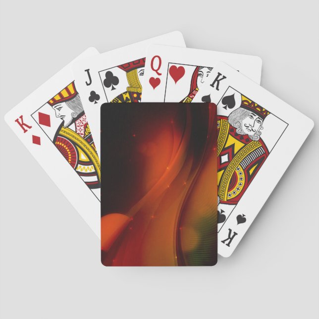 Fire Wave Playing Cards (Back)