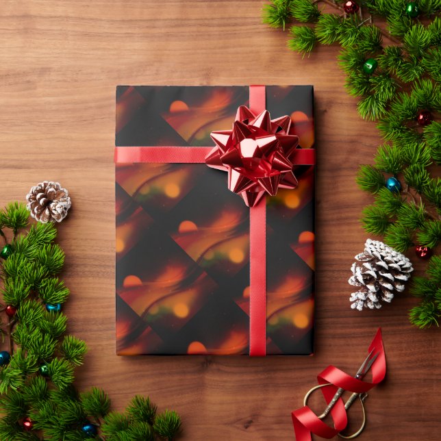 Fire Wave Wrapping Paper (Holiday Gift)