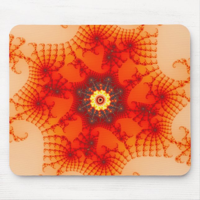 Fire Web - Fractal Art Mouse Mat (Front)
