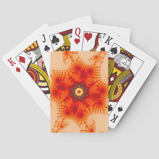 Fire Web - Fractal Art Playing Cards (Back)