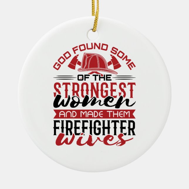 Fire Wife God Found the Strongest Women  Ceramic Tree Decoration (Front)