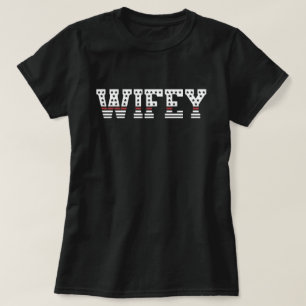 Fire Wifey Thin Red Line Firefighter Fireman Wife T-Shirt