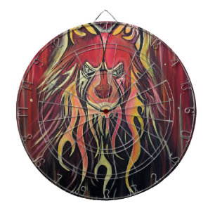 Fire Wolf Dartboard
