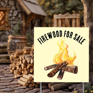 FIRE WOOD FOR SALE FIREWOOD CAMPFIRE CUSTOM GARDEN SIGN