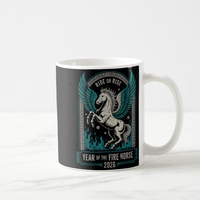 Fire Year Of The Horse – Chinese Zodiac New Year 2 Coffee Mug (Right)