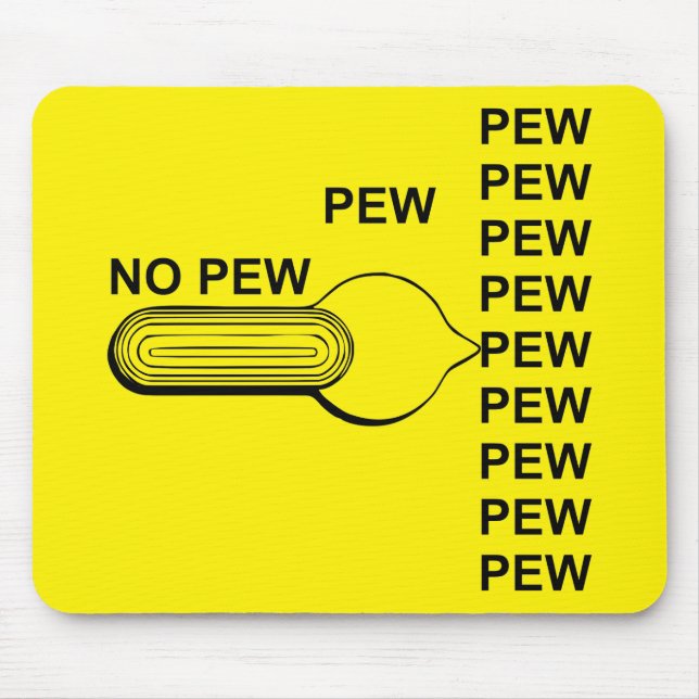 Firearm Selector Switch Pew Pew Pew # Mouse Mat (Front)