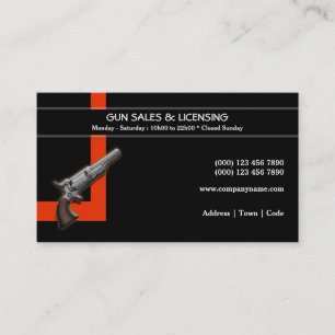 Firearm weapon business   Personalise Business Card