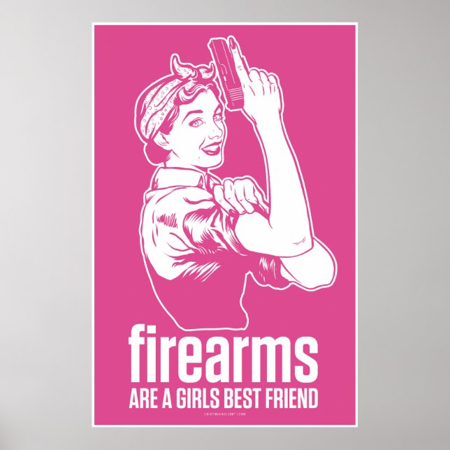 Firearms Are A Girls Best Friend Print (Front)