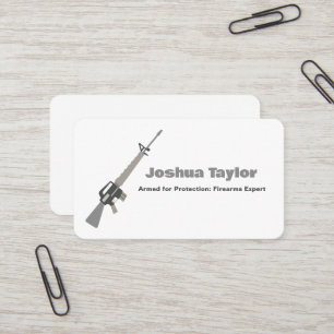 FireArms Gun Store Business Card