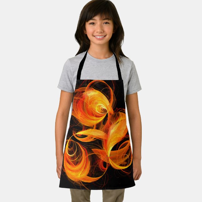 Fireball Abstract Art Apron (Insitu)