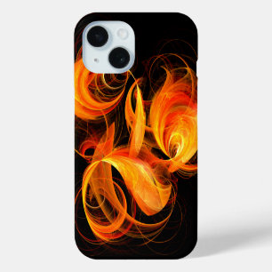 Fireball Abstract Art iPhone 15 Case
