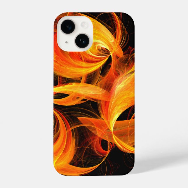 Fireball Abstract Art iPhone Case (Back)