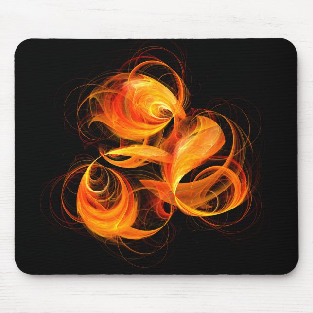 Fireball Abstract Art Mousepad (Front)