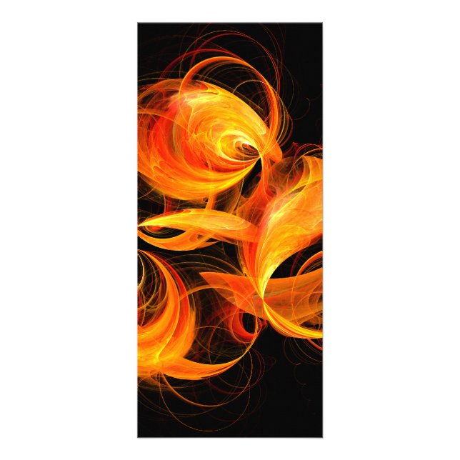 Fireball Abstract Art Rack Card (Front)