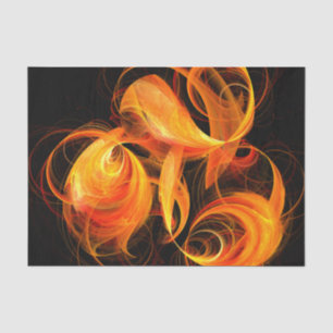 Fireball Abstract Art Tissue Paper