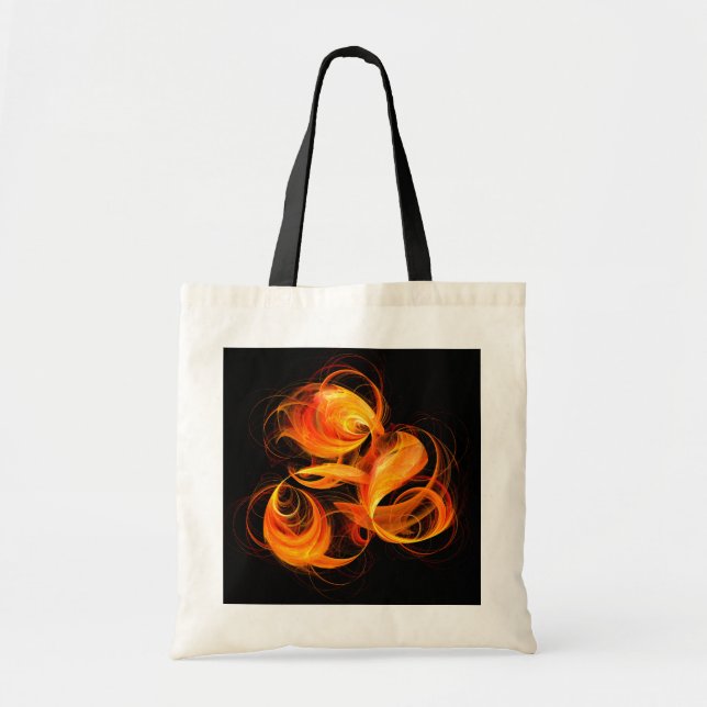Fireball Abstract Art Tote Bag (Front)