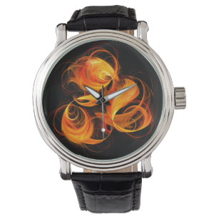Fireball Abstract Art Watch