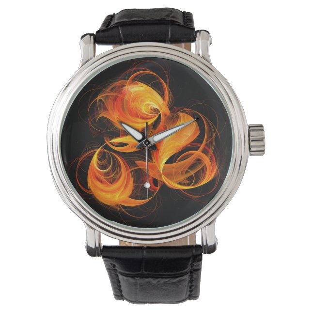 Fireball Abstract Art Watch (Front)
