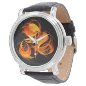 Fireball Abstract Art Watch (Angled)