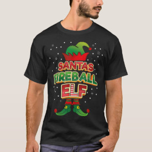 Fireball Elf Christmas Matching Costumes X-Mas T-Shirt