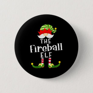 Fireball Elf Group Christmas Funny Pajama Party  6 Cm Round Badge
