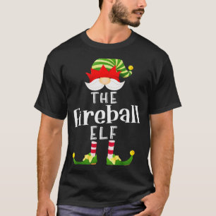 Fireball Elf Group Christmas Funny Pajama Party T-Shirt