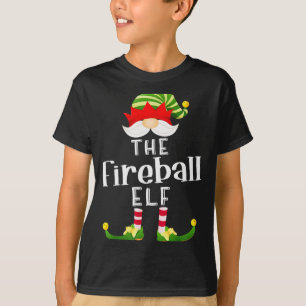 Fireball Elf Group Christmas Funny Pajama Party  T-Shirt