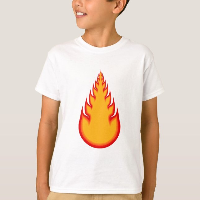 Fireball Graphics: Fire Ball: Flames T-Shirt (Front)