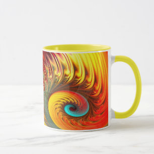 Fireball Mandelbrot Fractal Spiral Mug