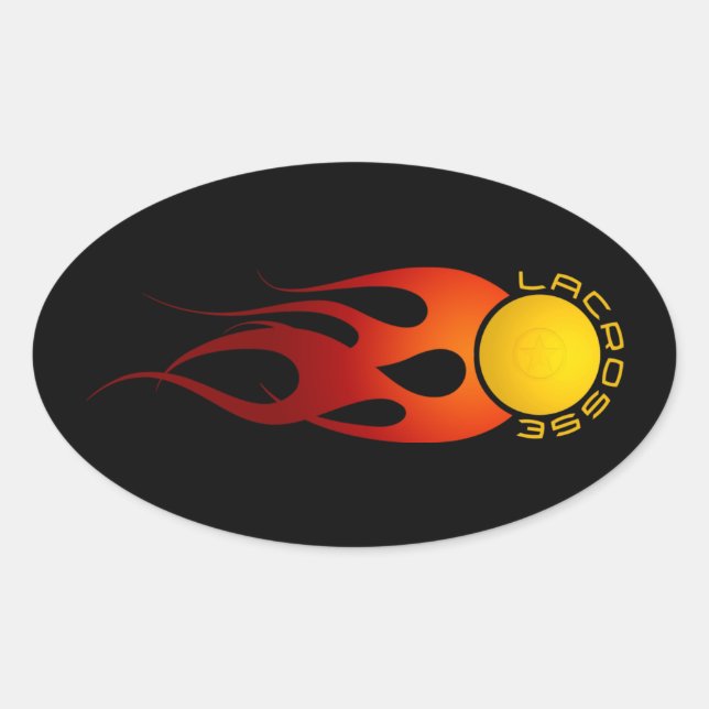 Fireball Oval Sticker (Front)
