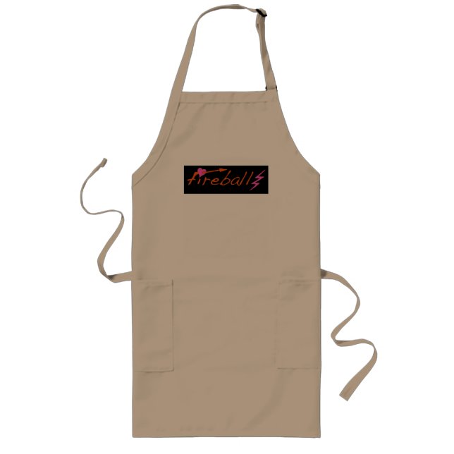 fireball - pink lightning apron (Front)