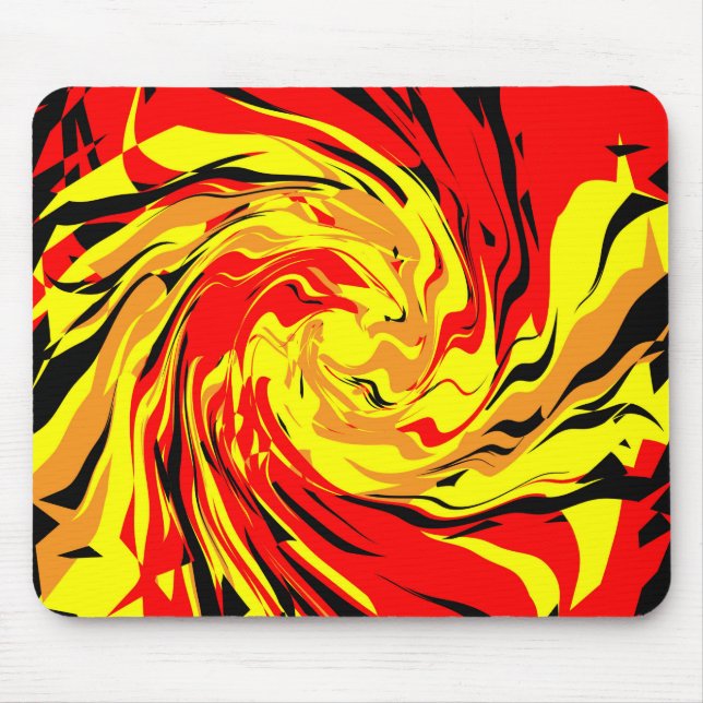 Fireball Spiral Mouse Mat (Front)