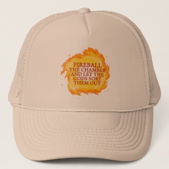 Fireball the Chamber Trucker Hat (Front)
