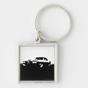 Firebird, 1969 - Black on light Key Ring