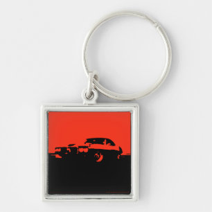 Firebird, 1969 - Red on dark keychain