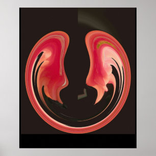 Firebird Abstract Poster