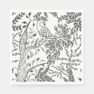 Firebird, bird napkin