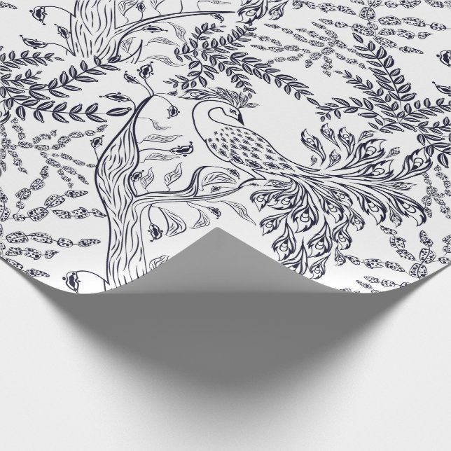 Firebird, bird wrapping paper (Corner)