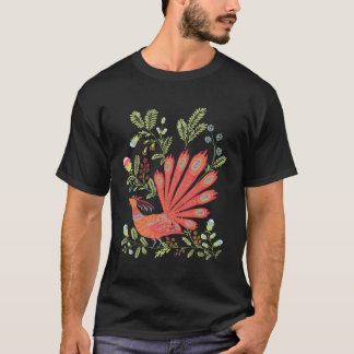 Firebird Floral Ukrainian Vyshyvanka Style T-Shirt