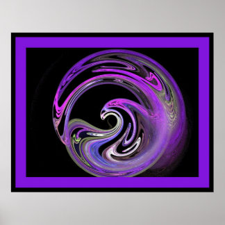 FIREBIRD PHOENIX PURPLE POSTER