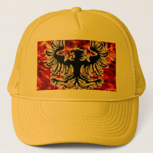 Firebird with Fire Background Base... - Customised Trucker Hat