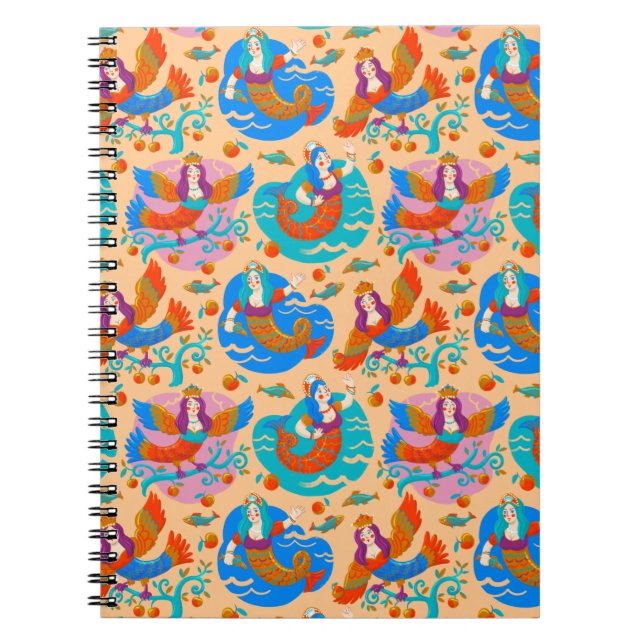 Firebirds and mermaids notebook (Front)
