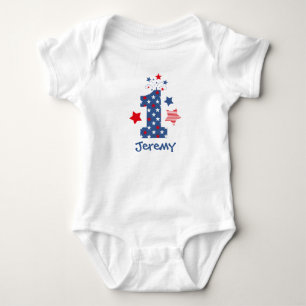 Firecracker 1st Birthday Baby Bodysuit