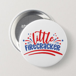 Firecracker 4th July   7.5 Cm Round Badge