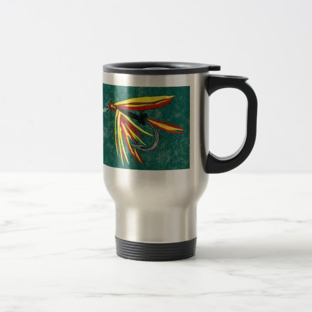 "Firecracker - Cruel Trout" Fly Fishing Mug (Right)