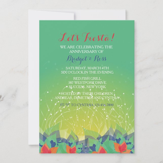 Firecracker Fiesta Invitation (Front)